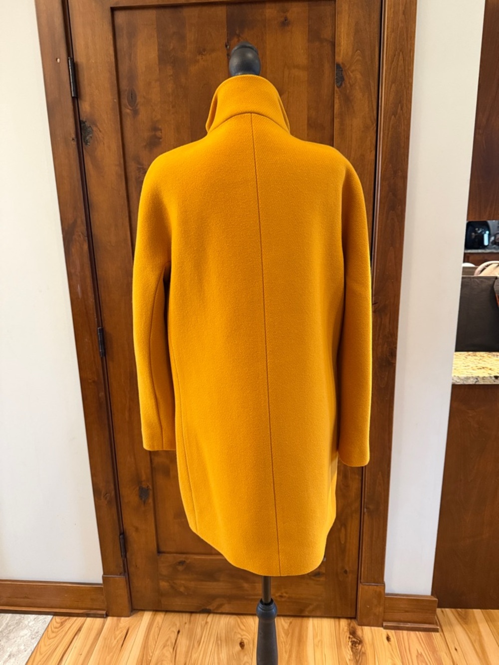 J.Crew Nello Gori Italian Stadium Coat Mustard Yellow Size 6 - Picture 2 of 7